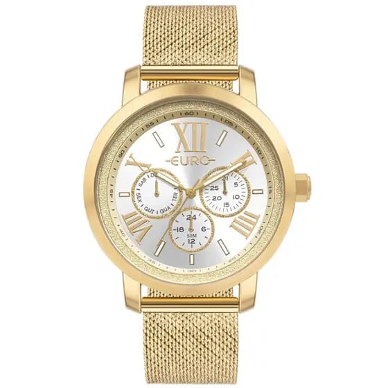 Relógio Euro Feminino Multiglow Dourado - EU6P29AIM/4D