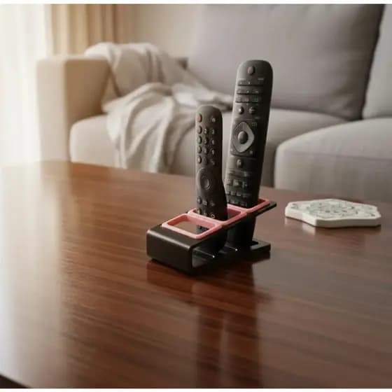 Suporte Organizador de Mesa Triplo Para Controle Remoto - Premium
