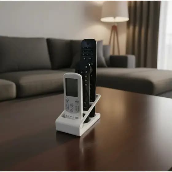 Suporte Organizador Triplo Para Controle Remoto Mesa Premium