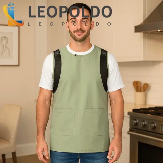 Avental Respirável LEOPOLDO , Impermeável Confortável Estilo Moderno De Cozimento Ajustável À Prova De Óleo