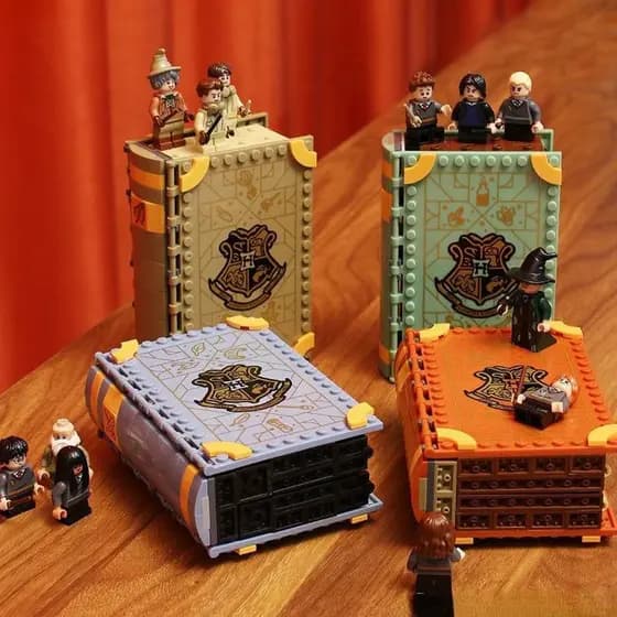 Livro Mágico Harris Potter Compatível com Medicina Mágica e Feitiço de Ervas para Montagem de Blocos de Construção