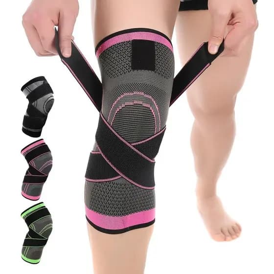 Joelheira de Compressão com Alça, 1 Unidade, Suporte de Joelho de Alta Elasticidade para Mulheres e Homens, Alívio da Do