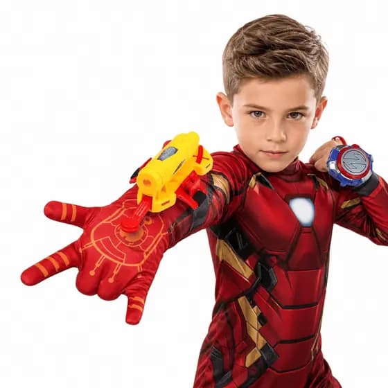 Luva do Homem de Ferro Com Lançador e Alvo