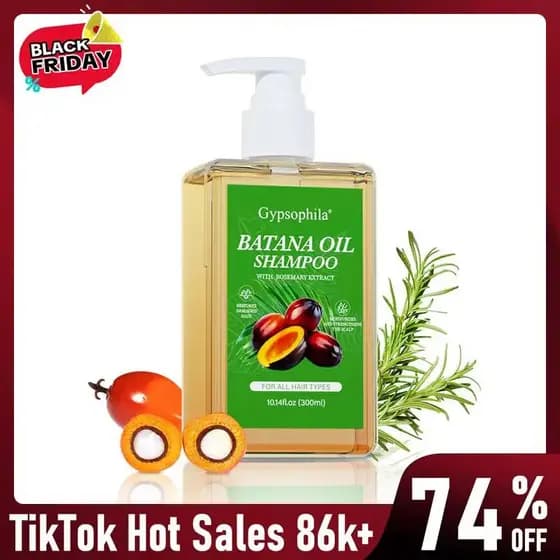 ShopBlackFriday - Shampoo de Óleo de Batana com Gypsophila - Promove o crescimento, fortalecimento e limpeza do cabelo 1