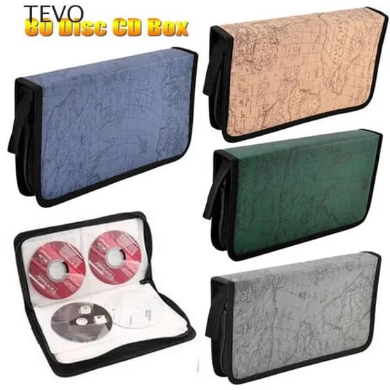 TEVO Organizador Acessórios De Jogo Coletar Álbum 80 Manga CD DVD VCD Suporte De Disco Portátil