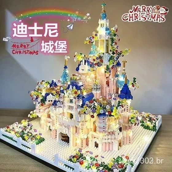 Compatível com o modelo de bloco de construção LEGO Disney Garden Castle, um brinquedo educativo altamente desafiador pa