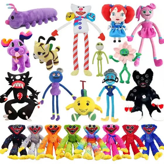 Brinquedo de Pelúcia Huggy Wuggy Killy Willy, Bonecos de Pelúcia Articulados da Mamãe, Papai, Filho, Tio, Bebê,