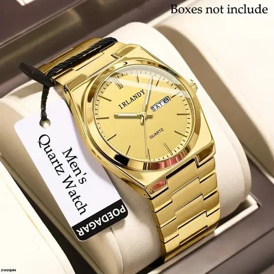 Novo relógio simples masculino moda não mecânico relógio de quartzo banda de aço relógio de banda de aço de negócios mas