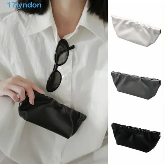 Bolsa De Óculos LYNDON Cloud , Protetora Chique Coreana , Estojo De Armazenamento De Sol De Couro Pu À Prova D'água