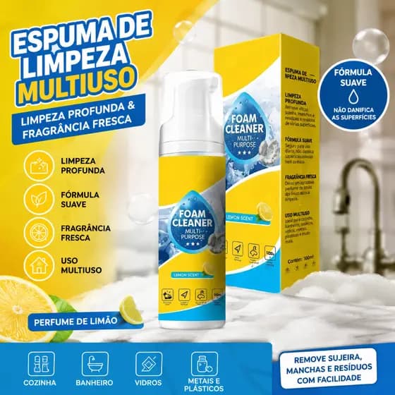 Poderoso e Multifuncional Limpador de Espuma para Interior de Carro, Limpador de Espuma para Interior de Carro
