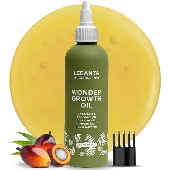 O Óleo Lebanta Batana promove o crescimento capilar - uma mistura 100% pura, original e natural de óleos orgânicos de rí