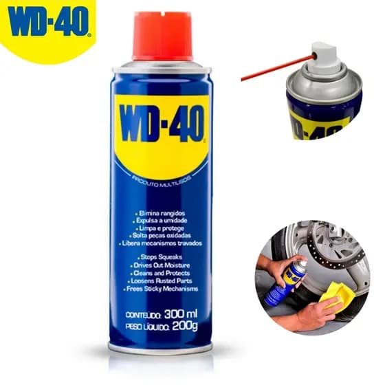 WD-40 Spray Lubrificante Multiuso 300ml Desengripante Removedor de Ferrugem