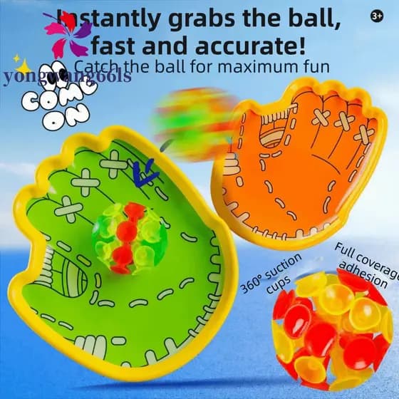 Bolas De Ventosa Iluminadas YONGWANG , Conjunto De Jogo De Captura De Brinquedo Interativo De Bola Iluminada ,