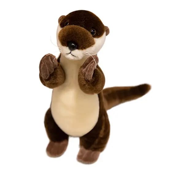 Simulação Animal lontra brinquedo de pelúcia boneca macio bonito lontra do mar boneca decoração para casa crianças
