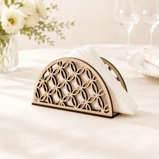 Kit 10 Porta Guardanapos MDF Decoração Mesas Casamento Buffet Eventos Restaurante