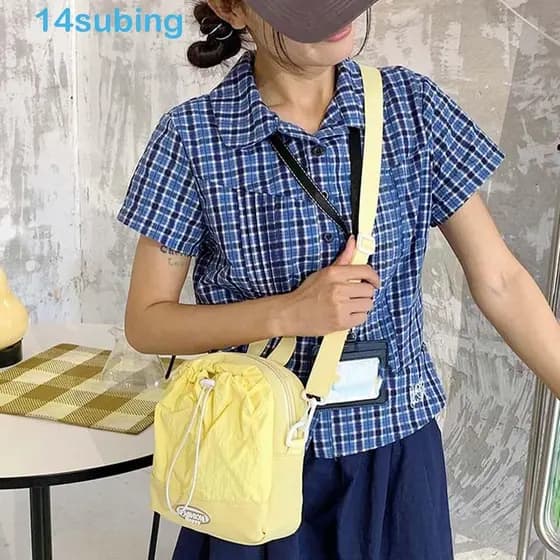 SUBING Bolsa De Ombro De Tecido Oxford , Crossbody Com Cordão De Grande Capacidade Dopamina , Água Anti-Respingos