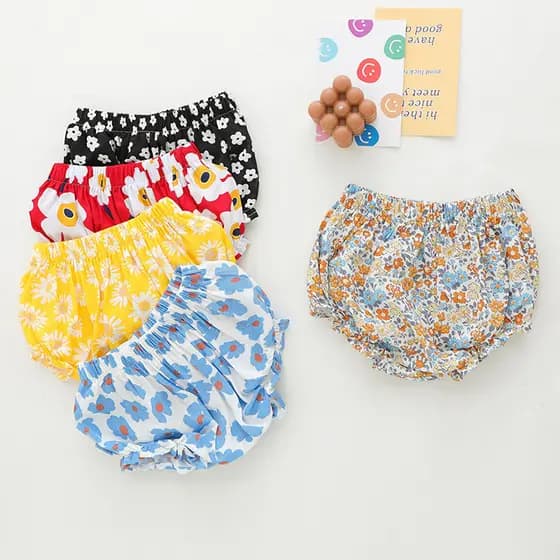 Crianças flor Bud Shorts verão versão coreana moda solta pão calças das mulheres dos homens bebê exterior Wear bebê recé