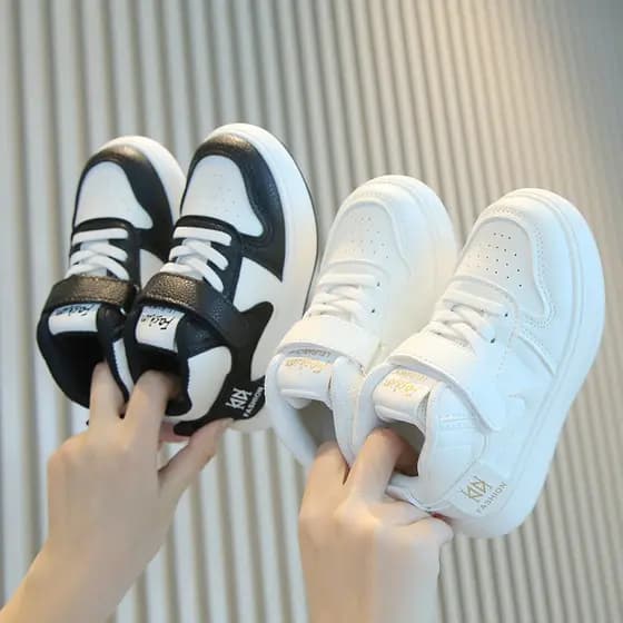 Crianças crianças sapatos masculinos 2026 novo estilo primavera estilo na moda bebê meninos tênis meninas sapatos branco