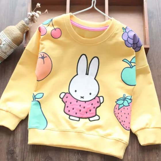 Meninas moletom de algodão puro marca europeia americana crianças roupas bebê primavera outono crianças camiseta de mang