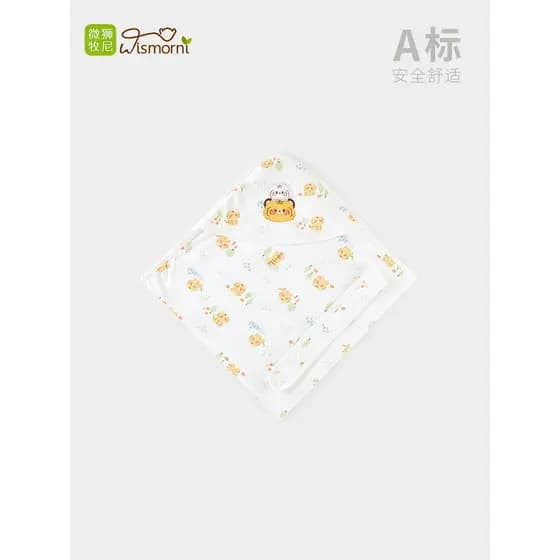 Weishi Muni colcha de algodão puro para recém-nascidos, colcha para bebês recém-nascidos, primavera verão, estilo fino,