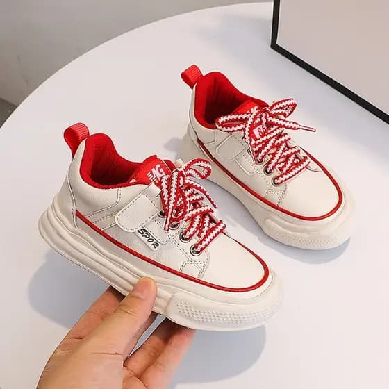 Meninas sapatos esportivos 2026 primavera outono estilo estudante sapatos crianças sapatos brancos casuais tênis de corr