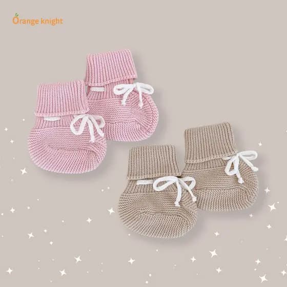 Meias de bebê outono inverno novo estilo puro algodão branco rendas meias de lã de malha meias de bebê recém-nascido men