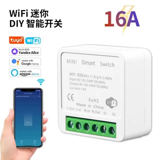 Graffiti interruptor inteligente WIFI cassete dispositivo liga-desliga casa inteira peças de modificação inteligente alt