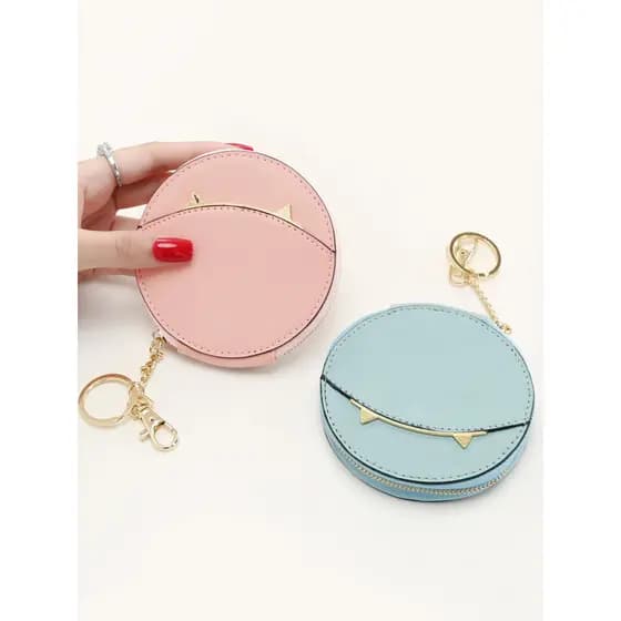 Senhoras bolsa de moedas 2026 novo estilo moda pequena feminina bonito gato zíper multifuncional Mini moeda caso chave