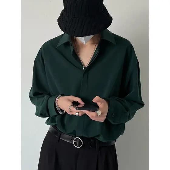 2024 carta camisa de manga comprida japonês estilo Hong Kong ins camisa solta meninos verão na moda All-Match jaqueta Ca