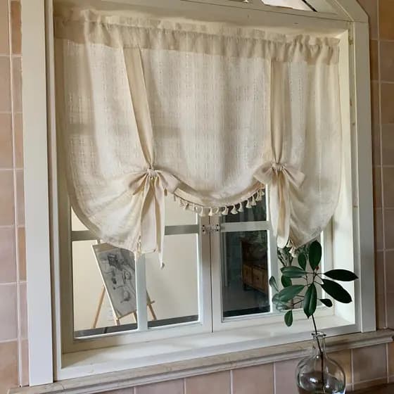 Instalação nórdica sem perfuração Velcro Transparente Cortina de gaze impermeável Cortina de elevação Cortina Blackout T
