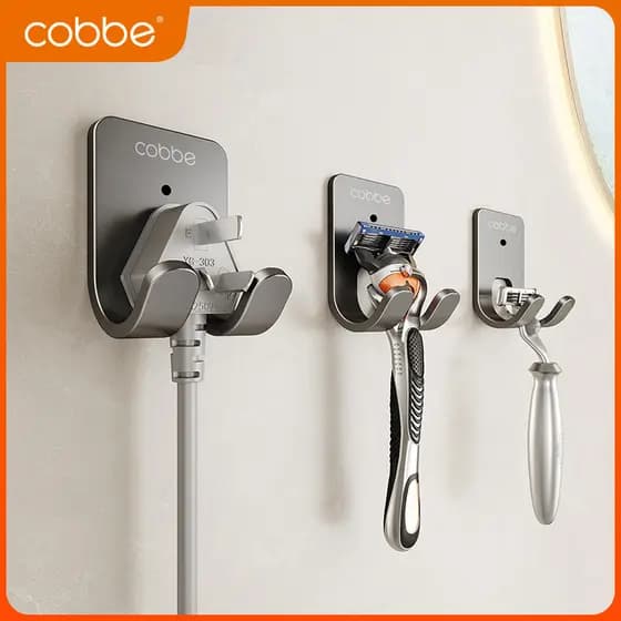 Cabe Manual navalha rack banheiro navalha gancho suporte antiquado navalha rack de armazenamento sem perfuração
