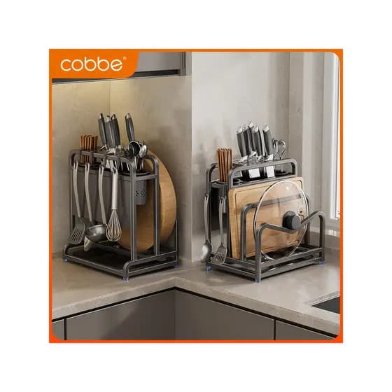 Kabe Prateleira para facas de cozinha em aço inoxidável Prateleira para bancada Tábua de corte Rack para facas de cozinh
