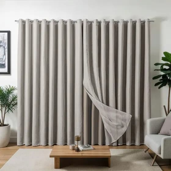 Cortina Blackout 6 Metros x Diversas alturas Tecido Grosso Cortina Grande Para Sala