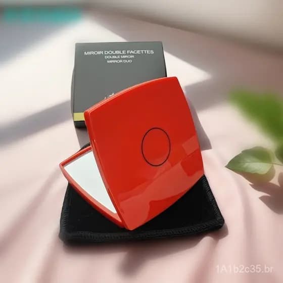 Espelho de maquiagem, popular online, espelho compacto pequeno, espelho dobrável, espelho para retoques, espelho de mão,