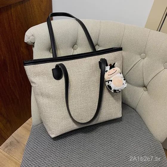 Nova bolsa de ombro de grande capacidade para mulheres 2020, bolsa casual para compras, bolsa de lona simples de mão.