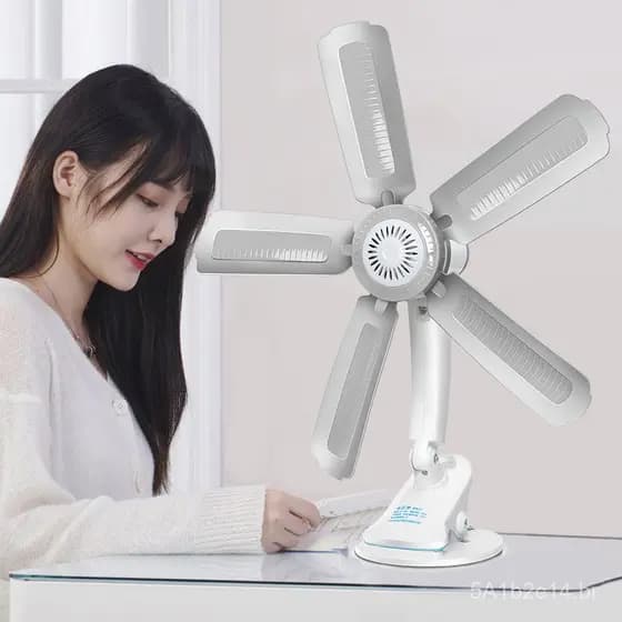 Ventilador de clipe para dormitório de estudantes, silencioso e pequeno, para cama, escritório ou mesa.