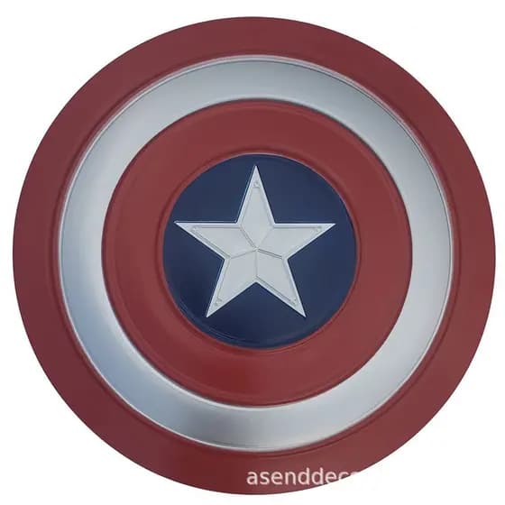 Escudo do Capitão América em Metal Completo dos Vingadores, Acessório de Cosplay, Decoração Artística de Ferro, Criativo