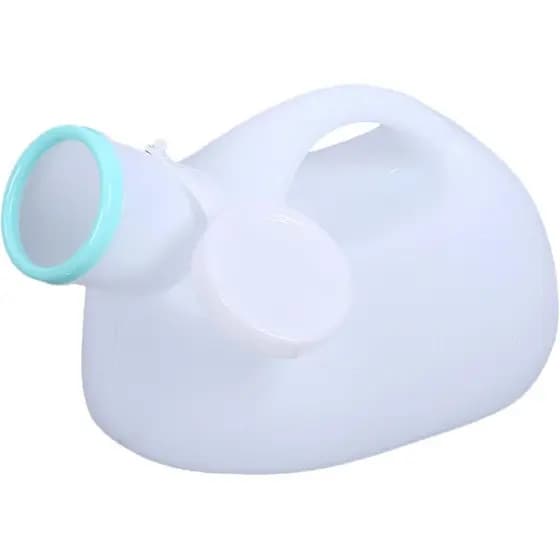 Urinal Masculino de Grande Capacidade 2000ml, Coletor de Urina de Plástico para Idosos com Tampa, Recipiente Portátil pa