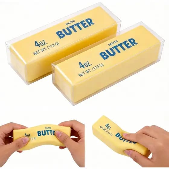 Midou Brinquedo Anti-estresse Sensorial de Apertar em Forma de Dumpling de Subida Lenta, Macio e Elástico, Brinquedos Fi