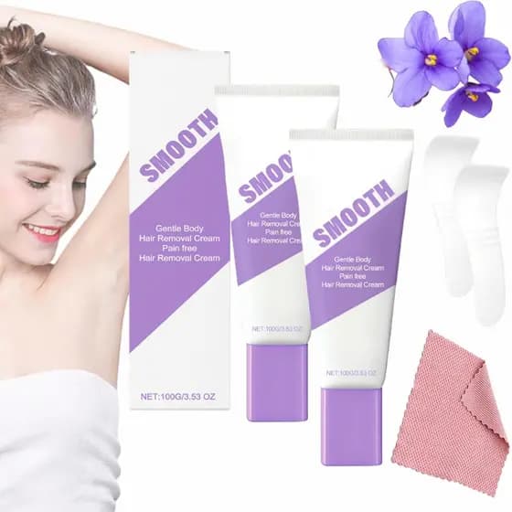 Spray Removedor de Pelos Cloud Sense, Remoção Suave de Pelos, Kit de Remoção de Pelos Corporais Delicados, Suave e Delic