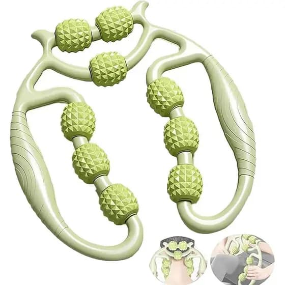 Massageador de rolos para relaxamento muscular, massageador de pernas para auxiliar no sono, ferramenta manual.