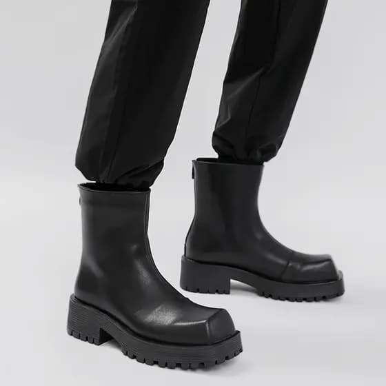 Botas masculinas 2023 novo estilo zíper Martin botas masculinas de alta qualidade All-Match macacão botas estilo britâni