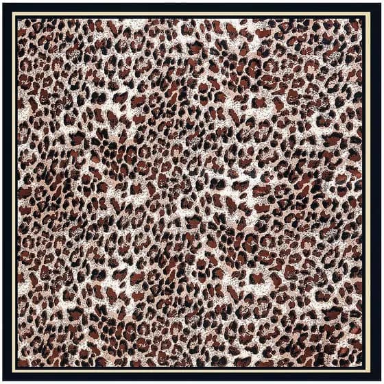 90cm novo estilo europeu americano Retro moda leopardo impressão senhoras All-Match Casual grande lenço quadrado lenço d