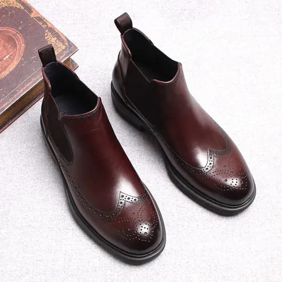 W inverno Braddock Martin botas masculinas de couro de alta qualidade botas de couro britânico botas masculinas manga bo