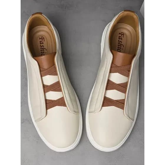 Sapatos de couro de trabalho sem renda masculino 2025 novo estilo sapatos masculinos de sola macia couro genuíno outono
