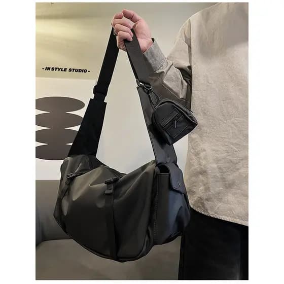 Simples à prova dwaterproof água Casual esportes bolsa de ombro grande capacidade meninos saco do mensageiro estilo japo