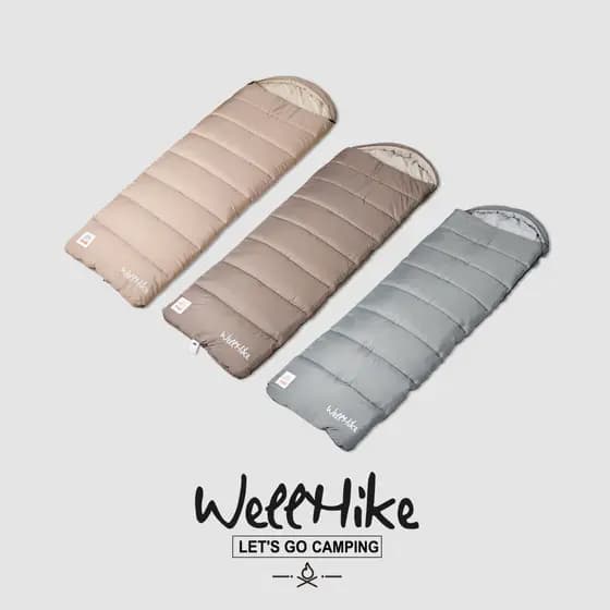 WELLHIKE engrossado Envelope com capuz saco de dormir acampamento ao ar livre durante a noite ano novo chinês auto-condu