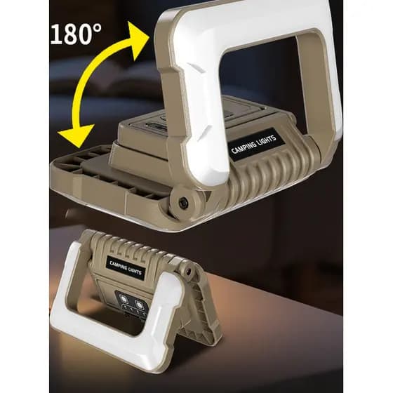 Novo estilo lâmpada de barraca de acampamento tipo-C recarregável ao ar livre pendurado multifuncional Retro cavalo lâmp