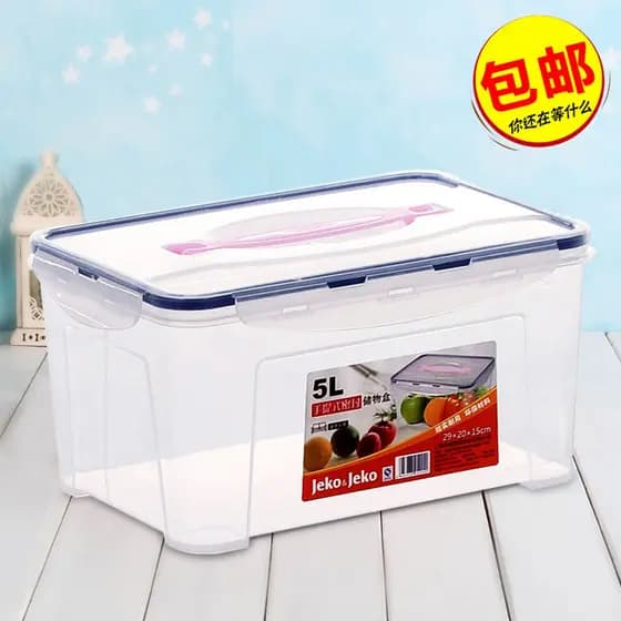 Caixa retangular de plástico para manter frescos, grande, cozinha, geladeira, organizador, frutas, alimentos, caixa sela