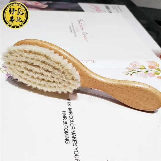 Cabeça de óleo escova de cabelo quebrado corte de cabelo cabeleireiro escova de lã estilista dedicado cabelo macio barbe